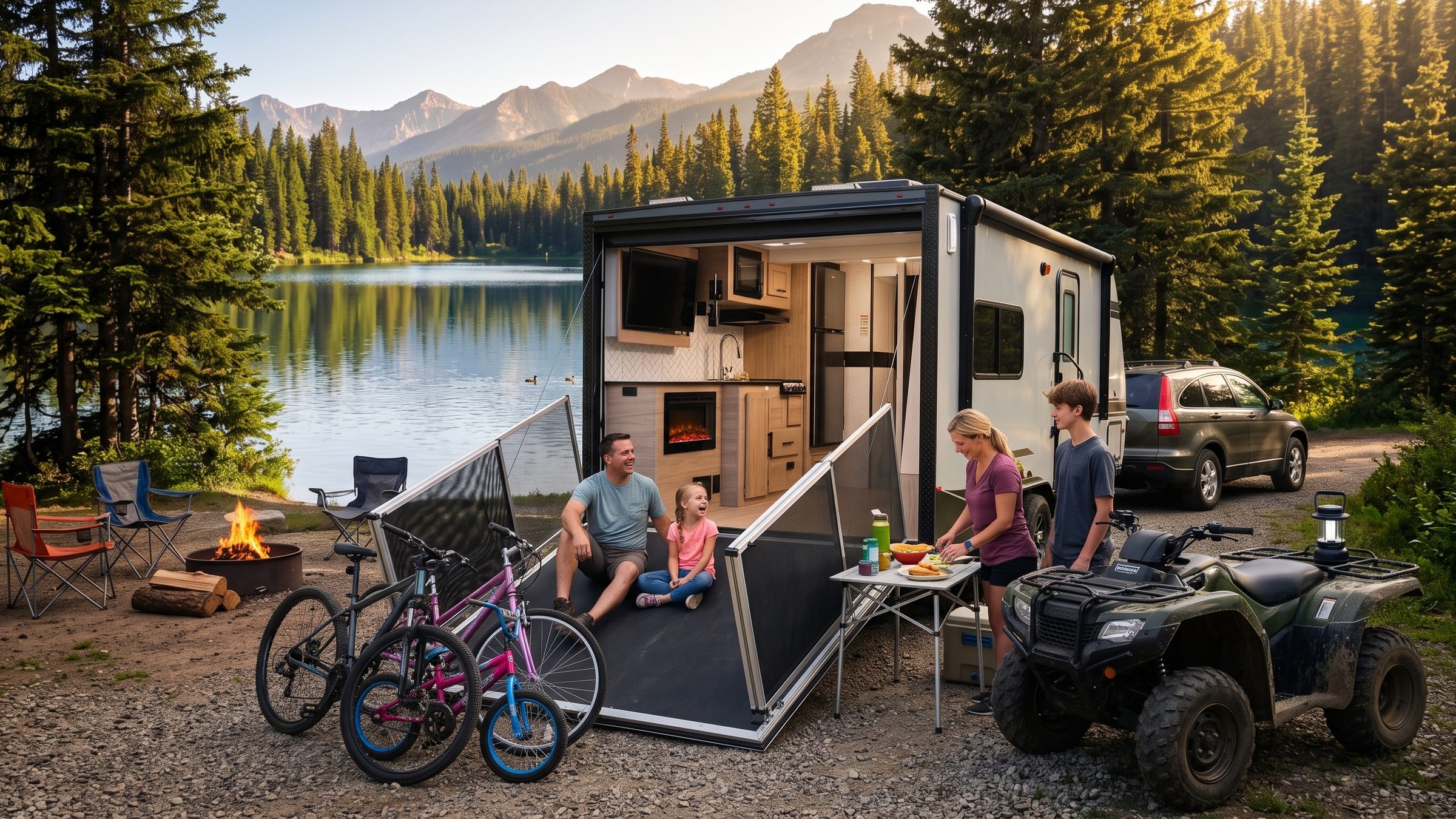 The all-new LiV 240TH full-size toy hauler