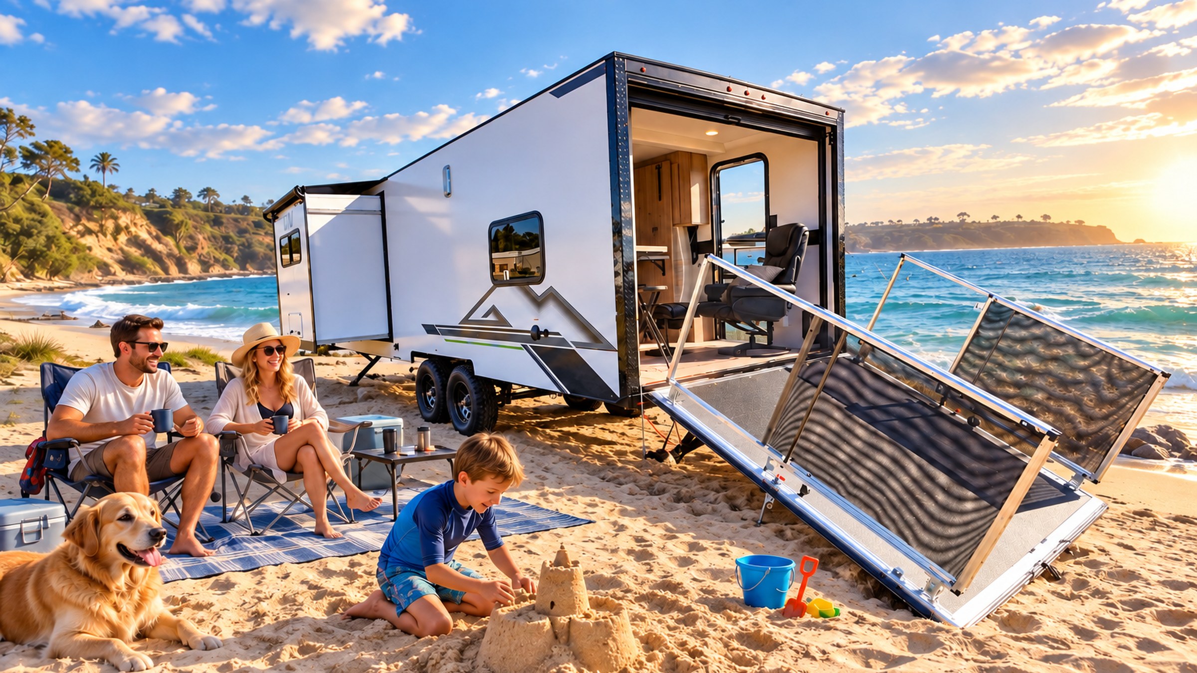 The all-new LiV 270THS toy hauler with a slide-out