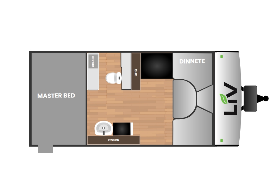 16FL Floorplan LIV 16 FL Trailer